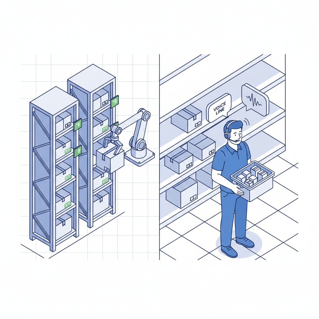 Pick to Light vs Voice Picking